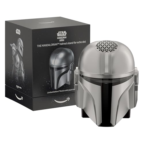 All-New Limited Edition, Star Wars The Mandalorian Helmet Stand for  Echo Dot (4th & 5th Generation)